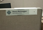 Quality Aluminum, Changeable Cubicle Nameplate Holder, Satin Silver Base - Image 4