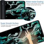 Large Mouse Pad, 31.5x15.7 inch Large Extended Computer Keyboard Mouse Mat - Image 3