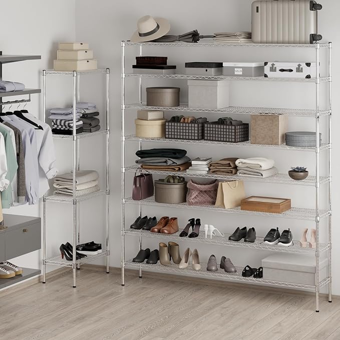 Regal Altair 14" Deep x 72" Wide x 86" Height Wire Shelving Kit | 8-Tier | NSF - Image 4