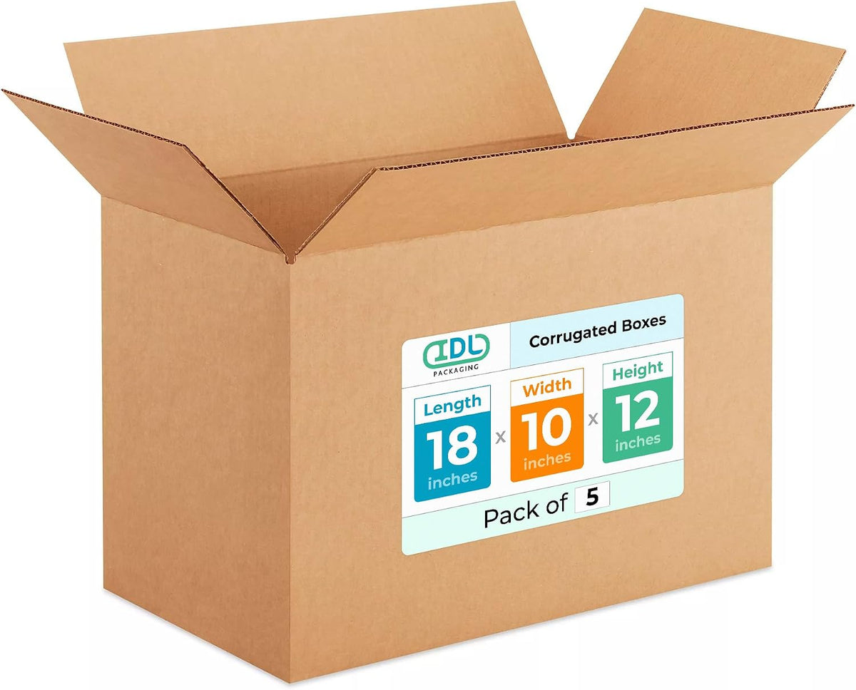 Medium Shipping & Moving Boxes 18 x 10 x 12 inches
