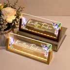 Desk Name Plate Personalized, Custom Office Light Up Name Plate - Image 2