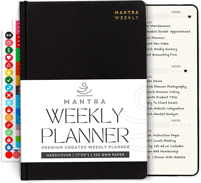 Mantra Planner 2026 Planner, Daily Journal & Gratitude Journal All-In-One by MantraPlanner