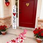 Valentine’s Day Porch Sign 47.2" Wooden “Love Be Mine” Hanging Signs, Romantic - Image 5