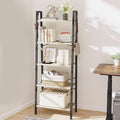 Hzuaneri Ladder Shelf, Bookshelf Bookcase, Freestanding Corner Storage Shelve by Hzuaneri