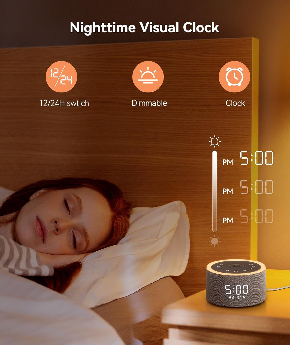 dreamegg d1+ sound machine alarm clock, 29 soothing, package contents
