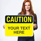 Custom Caution Sign, OSHA Sign, 18x24 Inches, Rust Free .063 Aluminum, Fade - Image 2