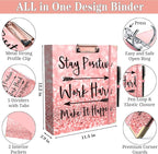Lateefah 3 Ring Binder, 2 Inch Binder Organizer - Image 5