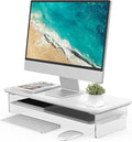 Fenge Acrylic Monitor Stand Riser, 23.6 Inches Monitor Stand by Fenge