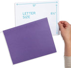 25 Blue Summit Supplies Purple Hanging File Folders - Image 2
