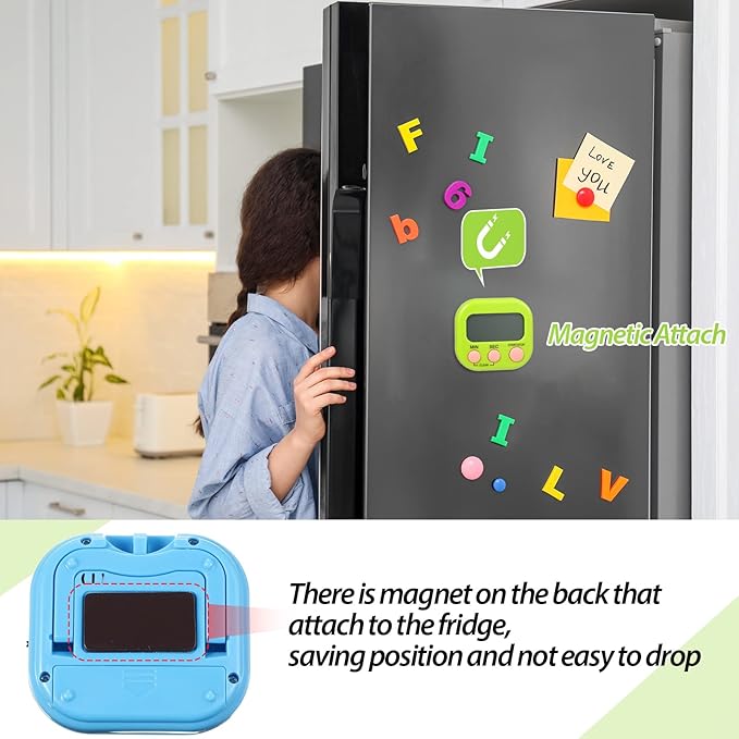 Weewooday 24 Pcs Digital Kitchen Timer Magnetic Timer Bulk On/Off Switch Minute - Image 5