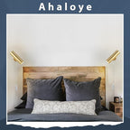 Ahaloye Gold Plug in Wall Sconce, Modern Swing Arms Wall Lamp - Image 4
