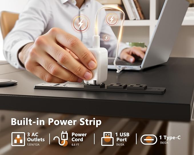 OffiGo L Shaped Electric Standing Desk - Image 7