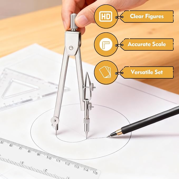 Geometry Set - 7Pcs Geometry Kit - Image 4
