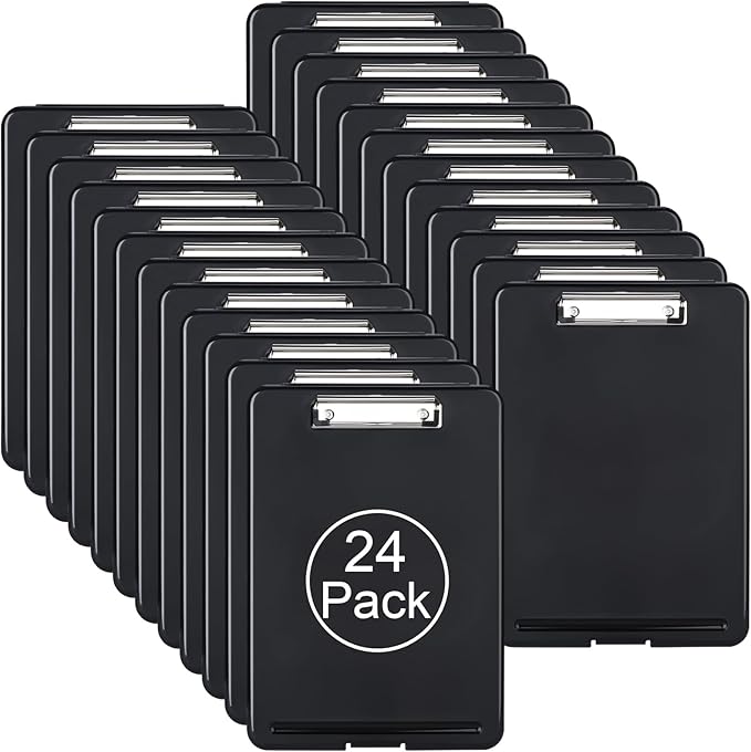 ZCZN Plastic A4 Form Storage Box Case, Clipboard Case, Bulk clipboard Set by ZCZN
