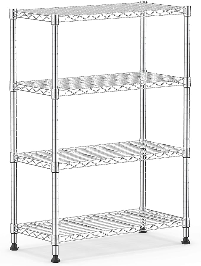 M MZG 1000 lbs Storage Shelving 4-Tier Utility Shelving Unit Steel Organizer - Image 8