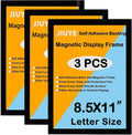 JIUYE 3Pcs Self Adhesive Magnetic Sign Holder 8.5 x 11 inches, Wall Mount by JIUYE