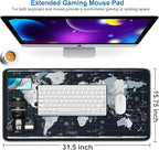 Large Gaming Mouse Pad with Stitched Edges, 31.5x15.7 in Extended Computer - Image 2