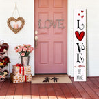 Valentine’s Day Porch Sign 47.2" Wooden “Love Be Mine” Hanging Signs, Romantic - Image 4