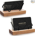 Amyhill 2 Pieces Wood Business Card Holder by Amyhill