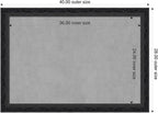 Amanti Art Black Framed Magnetic Board 28x40 Large Vision Board - Image 2