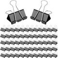 60 Pack Large Binder Clips 1.6 Inch, Binder Clips Large Size, Big Paper Clamps by Unknown