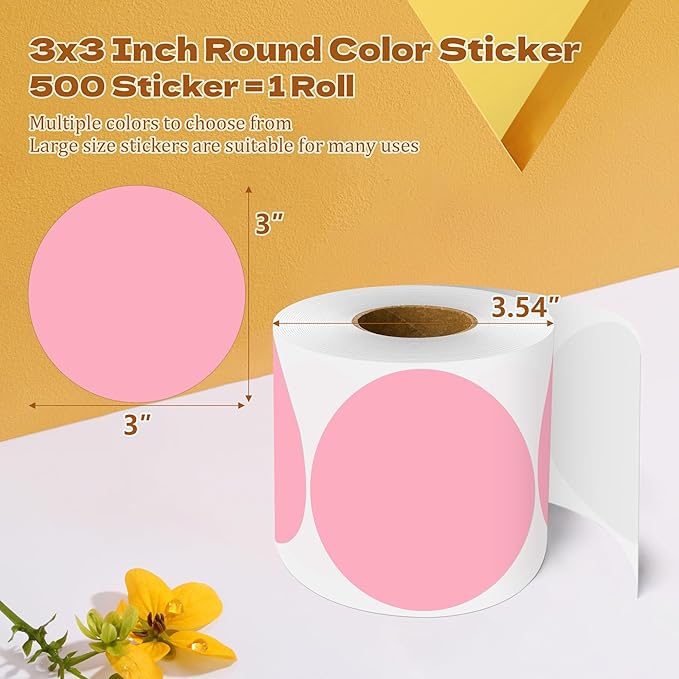 3 Inch Round Color Coding Labels - Image 2