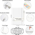 feela 12 Pack Notebooks Journals Bulk, Hardcover Notebook Classic Ruled Lined - Image 2