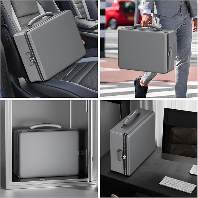 ENGPOW Fireproof Document Box, Hard Case File Box - Image 6