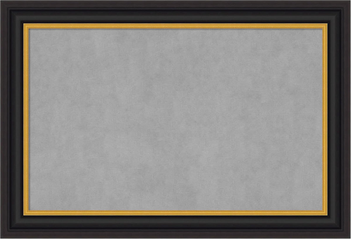 Amanti Art Black Framed Magnetic Board 26x38 Large Vision Board
