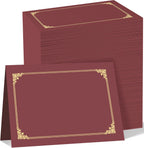 HAUTOCO 120 Packs Certificate Holders, Burgundy Diploma Holders, Document Award