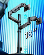 ARES WING Dual Monitor Stand for Ultrawide Heavy Duty Curved Monitor Stacking - Image 3