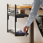 ART-GIFTREE Clamp On Desk Shelf 2-Tier, 16.5 in Wood Shelving Unit - Image 5