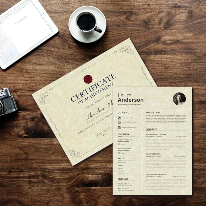 120 Sheets Parchment Paper for Certificates, 8.5" x 11", 100 GSM Double-Sided - Image 6