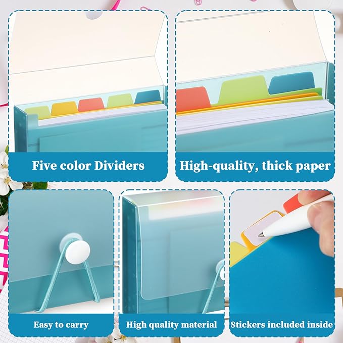 ForraFun 3 Set 3" x 5" Index Card Case Holds 100 Cards Includes Business - Image 3