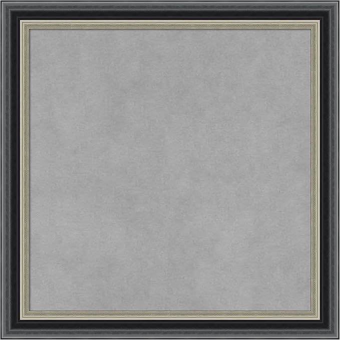 Amanti Art Black Framed Magnetic Board 19x19 Small Vision Board by AmantiArt