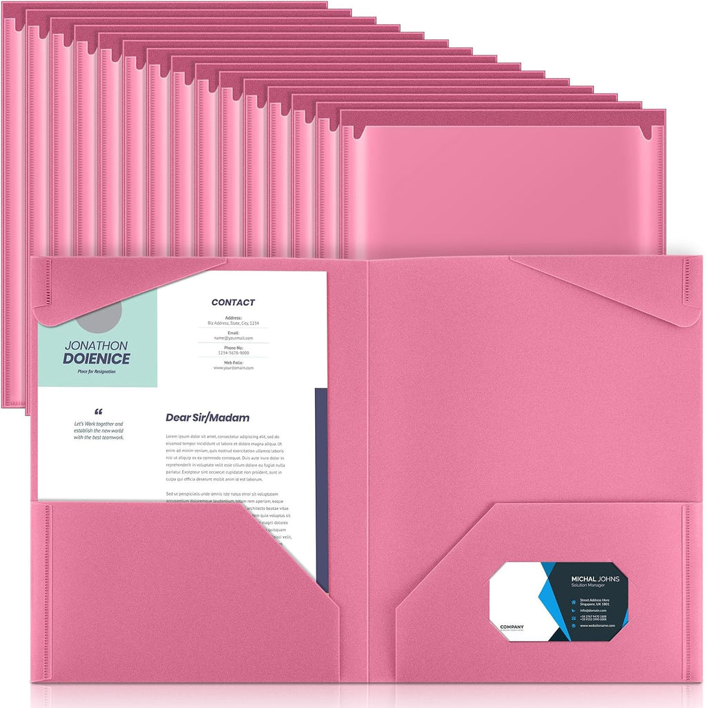 Henoyso 36 Pcs Plastic Folders