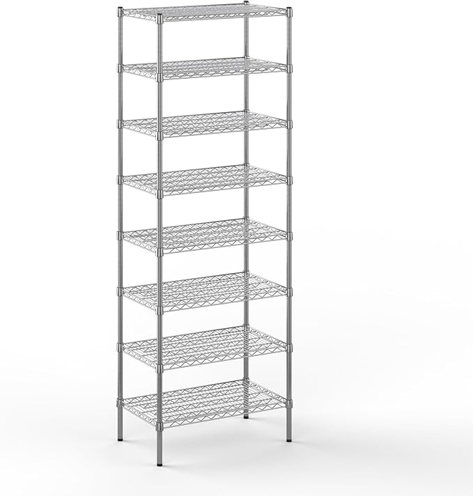 Regal Altair 18" Deep x 30" Wide x 86" Height Wire Shelving Kit | 8-Tier | NSF by Regal+Altair