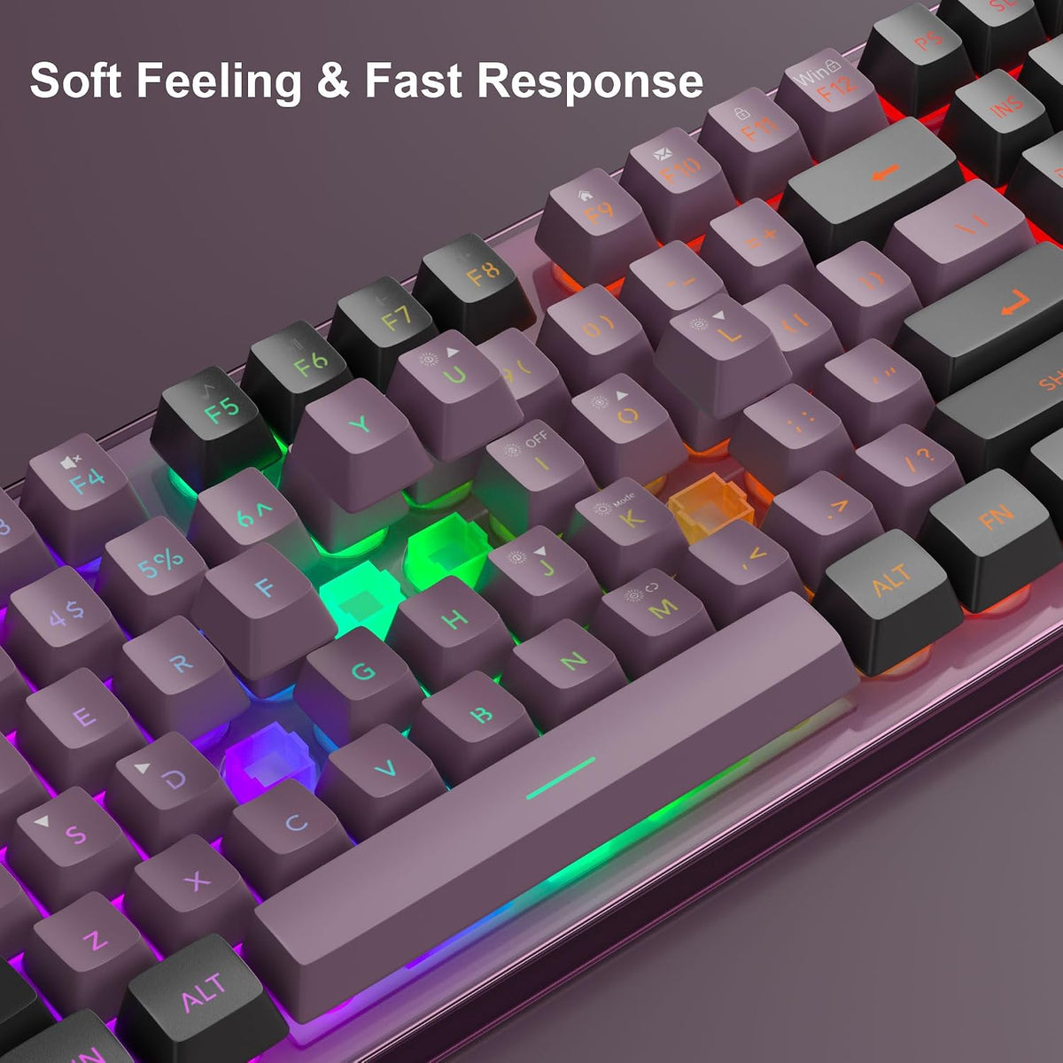 Gaming Keyboard and Mouse Combo, K1 RGB LED Backlit Keyboard with 104 Key Com...