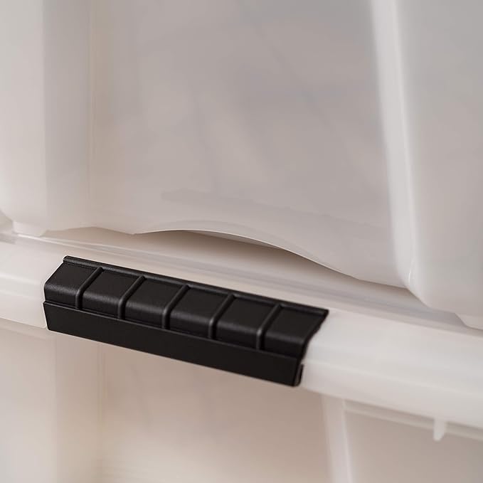 IRIS USA 32 Qt Stackable Plastic Storage Bins - Image 8