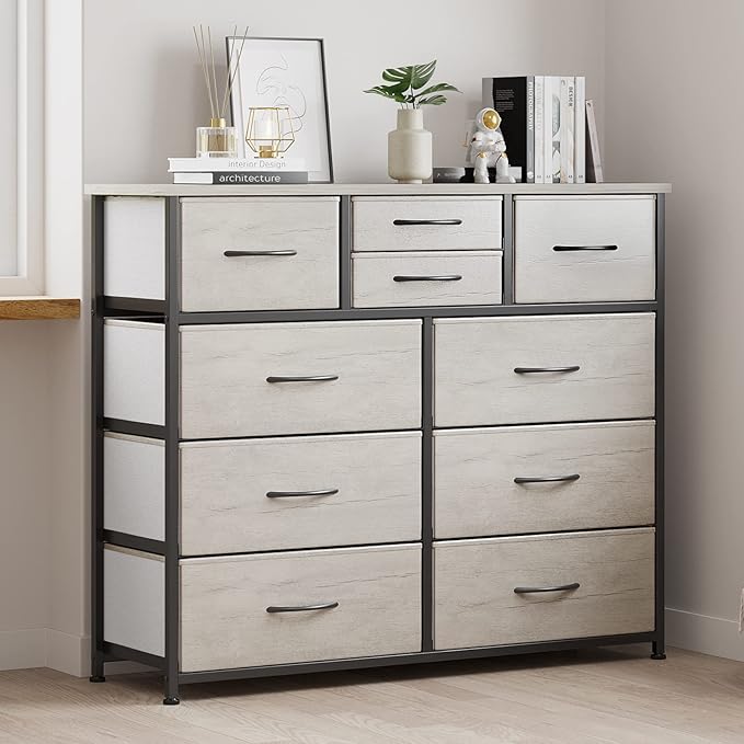 LUMTOK 10-Drawer Dresser, Fabric Storage Dresser Drawers - Image 5