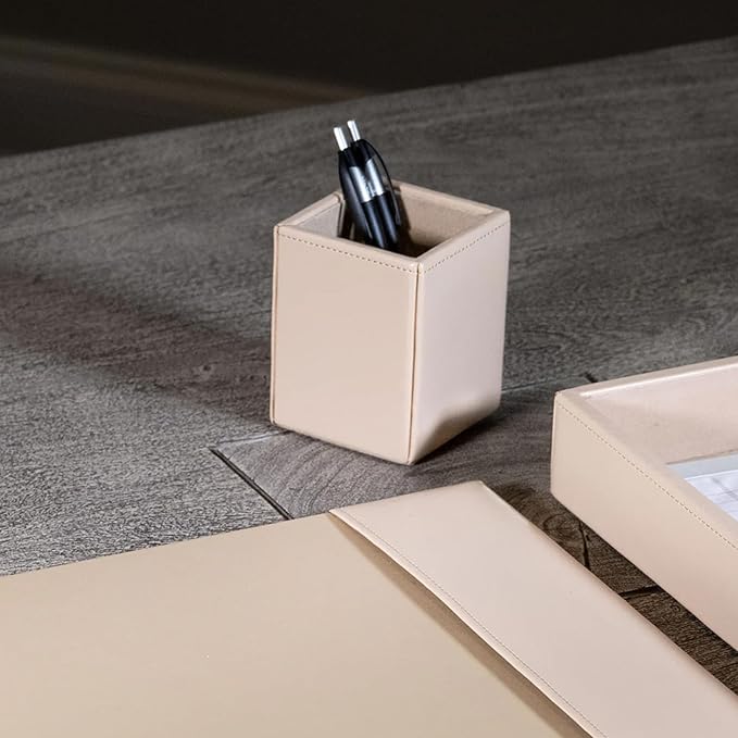 Dacasso Bonded Set Luxury Leather Desk Pad & Desk Organization Essentials - Image 9