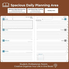IN-LUXPRO Planner 2026 Daily Weekly and Monthly, 11.5"x8.5", 12 Months Spiral - Image 3