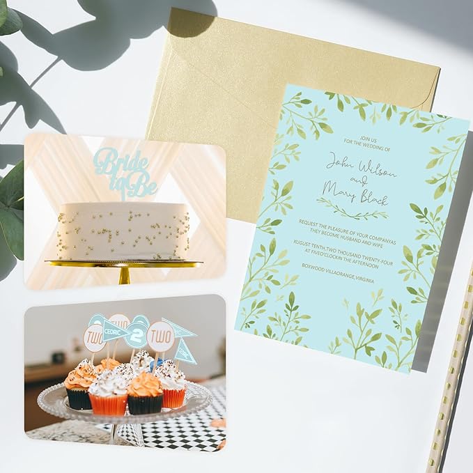110lb Blue Cardstock, Goefun 100 Sheets Thick Blue Card Stock 300 GSM - Image 6