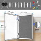 Magula Enclosed Bulletin Board Tamper-Proof Dispaly Case, Aluminium Frame - Image 3