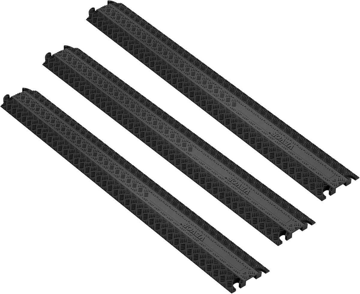 VEVOR 3 PCs Drop Over Cable Cover Ramp, 2,000 lbs/axle Load Capacity, Heavy D...