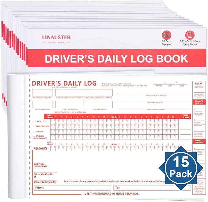 LINAUSTFB Daily Log Books for Truck Drivers by Unknown