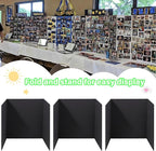 3-Pack Black Trifold Display Boards, 24 x 16 Inches Tri-Fold Corrugated - Image 3
