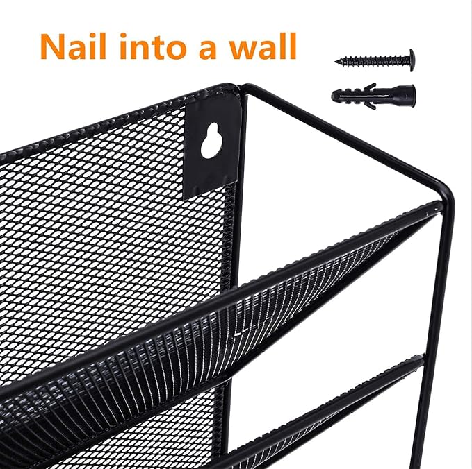 Delifox 7-Compartment Wall Mounted Hanging File Organizer Cubicle Wall File - Image 4