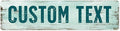 Custom Sign, Custom Street Sign, 11 Font Colors, 13 Font Styles, 4 Hole Options by MySignCenter