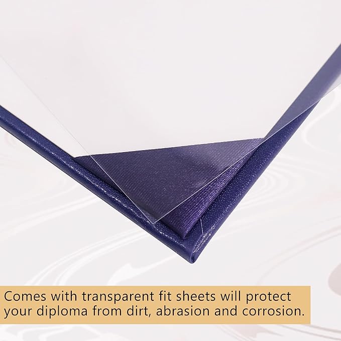 GraduationMall 11"x14" Imprinted Padded Diploma Cover Certificate Holder Purple - Image 5